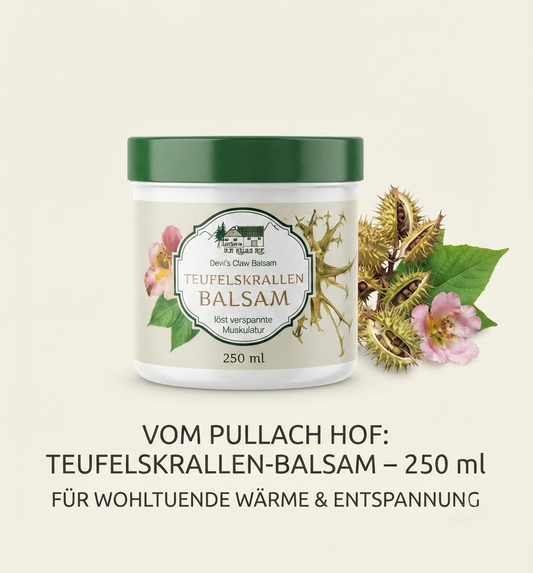 Teufelskrallen Balsam 250ml vom Pullach Hof – Naturkraft aus Afrika – Wohltuend & Entspannend