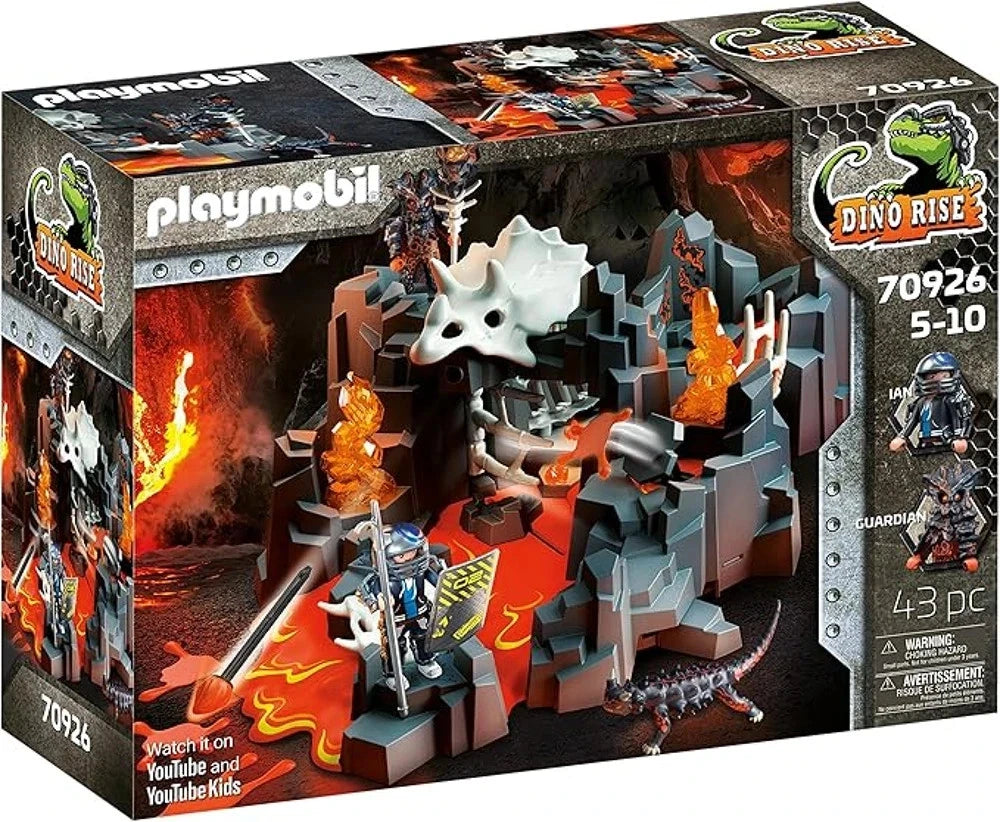 Playmobil Dino Rise Wächter der Lavaquelle Spielset mit Fallen Dinosaurier