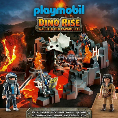 Playmobil Dino Rise Wächter der Lavaquelle Spielset mit Fallen Dinosaurier
